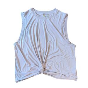 Zella Women's Twist Front Lilac Tank Top Activewear Pullover Sz XXL